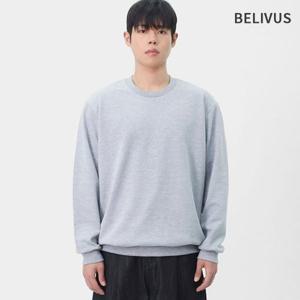 빌리버스 남성 데일리 솔리드 오버핏 스웨트셔츠 양면 미니멀 맨투맨 BHZ026