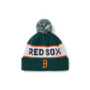 MLB모자 JQT 7ABNV0146-43GND 프리미엄 바시티 컬러블럭 폼폼 비니 보스턴 레드삭스
