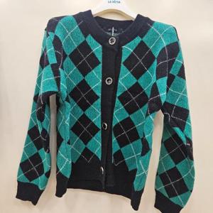 르피타 HC13 배색가디건-2 L254BKTC12