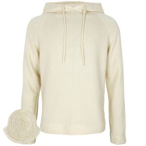 몽클레어 화이트 지니어스 캐시미어 울 후드 스웨터 9G00001 M1213 034