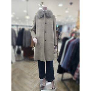 [BCBG][BCBG] 퍼 라마 코트 B5DBH842_DG