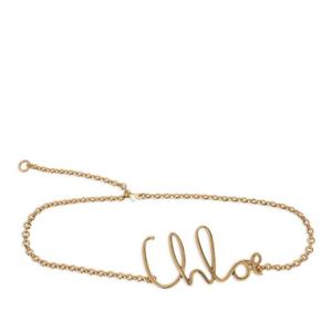 끌로에 로고 스크립트 씬 체인 벨트 CHC24AC068CB7 9DC