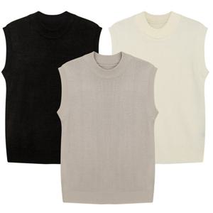 [파파브로]맨즈 캐주얼 크루넥 니트 조끼 SO-VEW-Q049