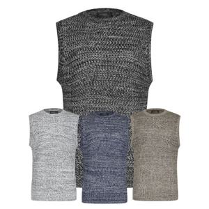 [파파브로]맨즈 베이직 보카시 라운드넥 니트 조끼 SO-VEW-Q016