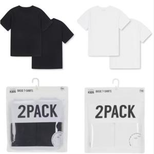 [탑텐키즈]MKF5TS3901 공용 에센셜 기본 코튼 반팔티(2팩)