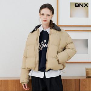 [BNX] 카라 배색 포인트 포켓 스트링 패딩 점퍼 (BX4JP034L0)