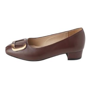 [엘칸토]경량 쿠션 미들힐 구두 여성 펌프스 2XWD12XS_GN