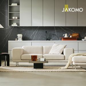 벨루떼 3인 젠위브 패브릭 소파+스툴