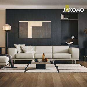 벨루떼 4인 천연면피 소가죽 소파+스툴