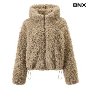 [비엔엑스]래빗 후드 시어링 퍼 스트링 자켓 (BX4JK028L0)