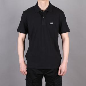 22SS CP 컴퍼니 자수로고 폴로 반팔티 블랙 12CMPL055A 005263W 999