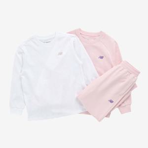 M 뉴발란스키즈트레이닝세트 PQC NK9YFB102U-25 베이직 에센셜 3PCS 런보이 스웨트셋업