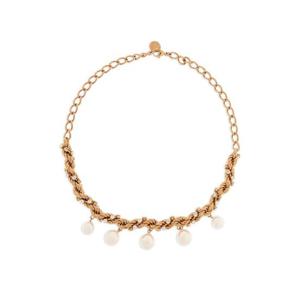 마르니 펄 장식 체인 네크리스 COMV0564A0P6525