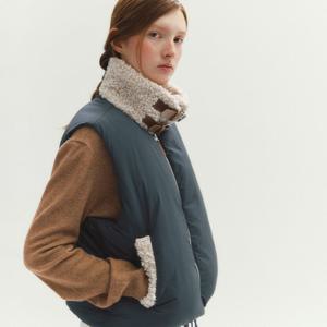 [마리끌레르][정가179,000]퍼카라 레더 비죠 패딩 베스트(MAFDVT09NDN)