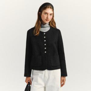 [마리끌레르][정가159,000]울 버튼 핸드메이드 자켓(MAFDJK05NDG)