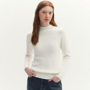 [마리끌레르][정가89,000]하프넥 롱슬리브 기모 니트(MAFDKN02NIV)