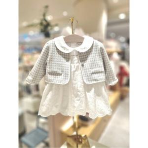 (밍크뮤10) 26SS 신상 HK(GR)체크가디건SET바디슈트 (36112604120)