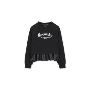 [디스커버리키즈US] (DKMT85056-BKS) 여아 레이어드 기모 맨투맨