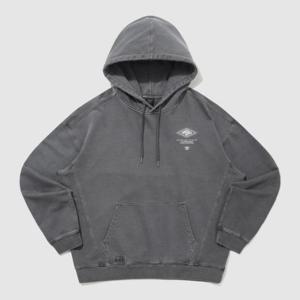 엄브로후드티 LQC UQ121CHD11-DCH 웨이파인더 가먼트다잉 후드 티셔츠 / DARK CHARCOAL