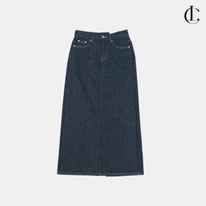 엘케이트 여성 겨울 청 스트레이트 치마 기모 안감 데님 맥시 롱 스커트 LPP045