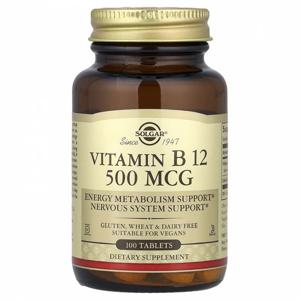 솔가, 비타민 B12, 500 mcg, 100 타블렛
