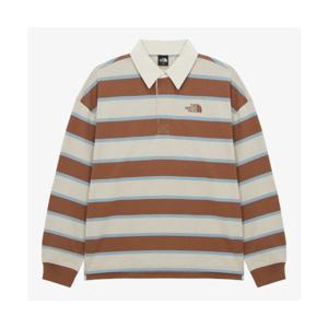 노스페이스 NT7TR57C 남성 이지온 스트라이프 폴로 티셔츠 CAMEL 255981