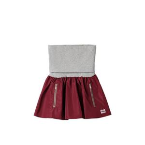 미우미우 밴딩 웨이스트 미니 스커트 MG2634SOOO19EC
