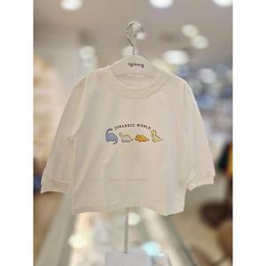 아가방 세이브존03 아가방 화이트 쁘띠부 공룡 티셔츠 AQ01T351002A