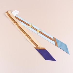 구찌 프린트 실크 트윌 스카프 베이지 블루 851604 3G001 4968