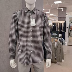 트레몰로 HC09 그레이 캐주얼 체크 남방 NL4F9271