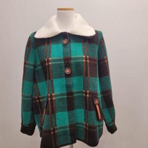 샐리 HC35 가죽띠닛첵자켓 SP053024