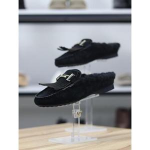 바이로쏘 세이브존06 천연가죽 프린지 소프트 퍼안감 3cm 뮬 블로퍼 (BY)25W128J81CD3