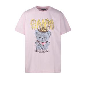 가니 반팔 티셔츠 A1050074868 CHALK PINK DOM