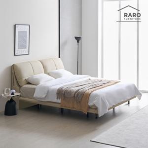 라로퍼니처 스위트 LED 1800 가죽 호텔식 라지킹 침대 LK 40T 라텍스 매트리스 포함