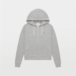 메종키츠네 트리컬러 폭스 패치 후드 집업 AW00304KM0001 GRM