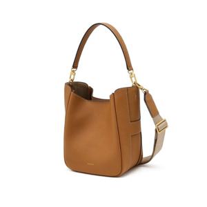 [H-BAG]H 브라운 레더 토트겸 숄더백 M HIBA6E315W1