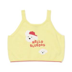 [블루독베이비] 26SS(YE)헬로 도기 니트베스트   유아 선물 (4611422001)