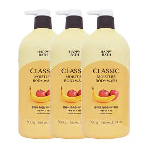 해피바스 정말 촉촉한 바디워시 900g x3