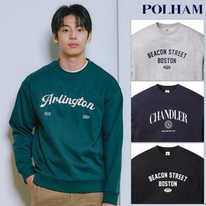 폴햄  남성 플리스 빅그래픽 맨투맨 티셔츠(PHE4TR1610)