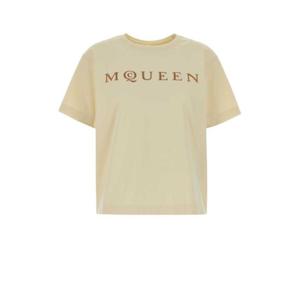 알렉산더 맥퀸 반팔 티셔츠 858325QLAE6 9311 Yellow