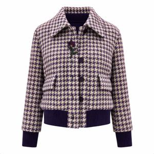 [비꼴리끄(여성)]알파카 울 자수 봄버 자켓 B244WJ2210