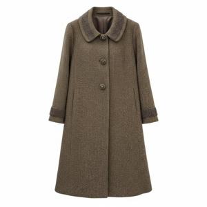 [비꼴리끄(여성)]울 자바라 카라 하프코트 B244WH3010