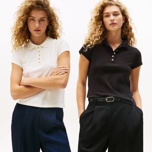 [공식][타미힐피거] 슬림 골드 버튼 폴로 셔츠 2종 택1 (T22F6TPI001WT1)