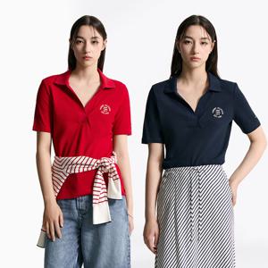 [공식][타미힐피거] 스탬프 로고 폴로셔츠 2종 택1 (T22F6TPI030WT1)