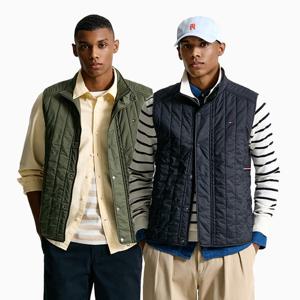 [공식][타미힐피거] 퀼팅 패딩 베스트 2종 택1 (T12F0WVT701MLM)