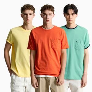 [공식][타미힐피거] 솔리드 포켓 티셔츠 8종 택1 (T12F1TPO110MT1)