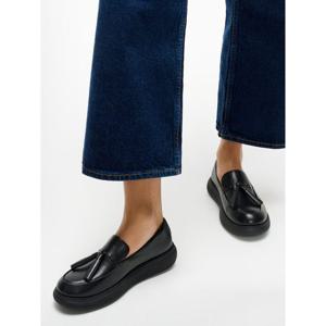 [핏플랍][삼성물산공식] iQCOMFF 테슬 레더 로퍼  올 블랙 (FT61K2L045)