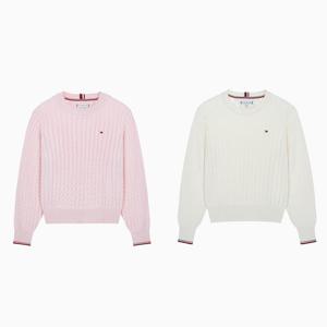 [공식][타미힐피거] 케이블 스웨터 2종 택1 (T42E6WWO050GT1)