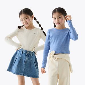 [공식][타미힐피거] 슬럽 니트 탑 2종 택1 (T42F0KKO220GT1)