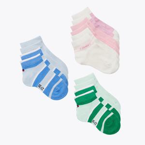 [공식][타미힐피거] 컬러블록 쿼터 삭스 2P 3종 택1 (T42F1ACK100BT1)